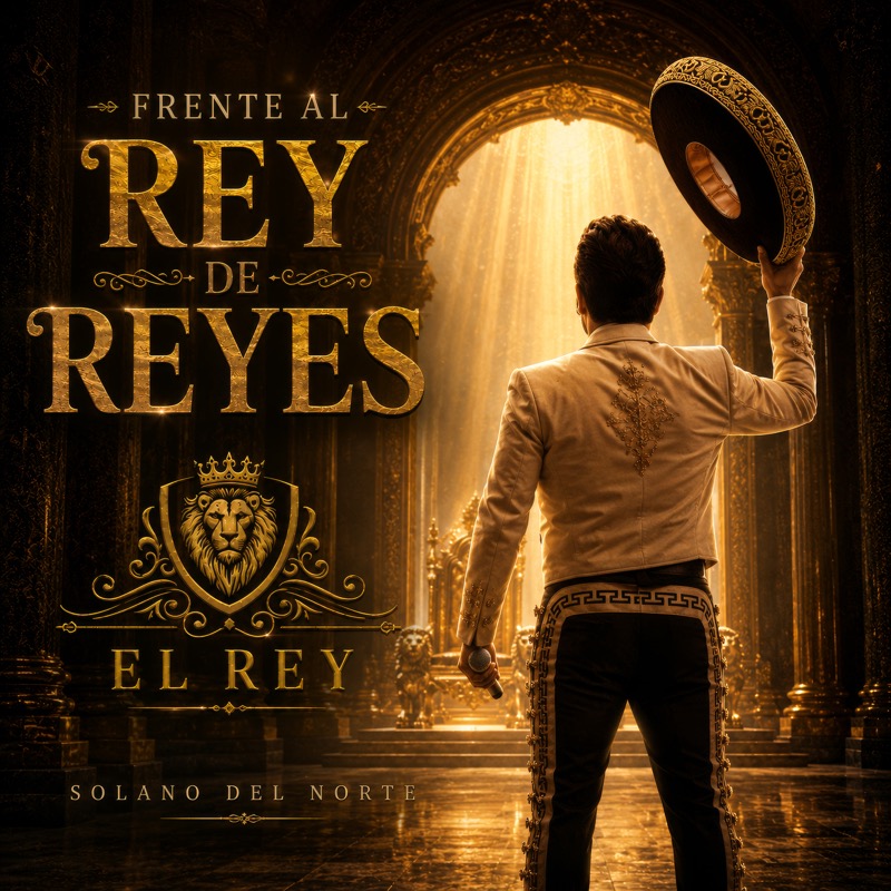 Frente al Rey de Reyes (El Rey), portada del sencillo